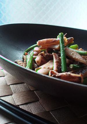 烏賊とにんにく芽の炒め物-レシピのメイン写真