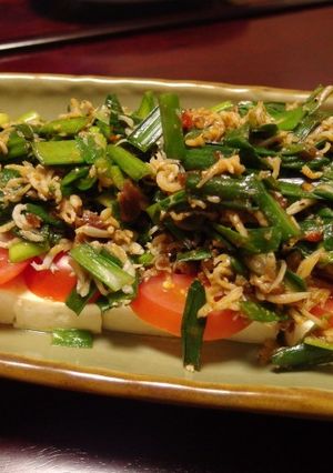 コク旨だれ♪　にら味噌しらすの豆腐サラダ-レシピのメイン写真
