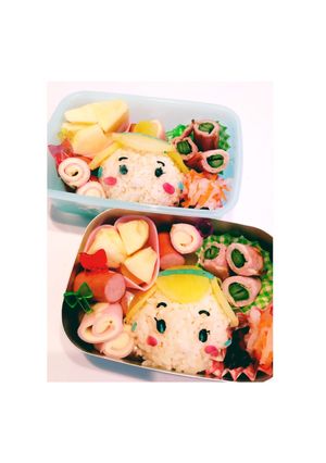 ツムツムキャラ弁☆シンデレラ-レシピのメイン写真