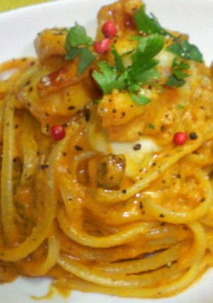 ★海老とキノコのトマトクリームパスタ★-レシピのメイン写真
