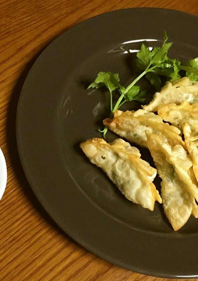 かき（牡蠣）とニラの揚げ餃子　-レシピのメイン写真