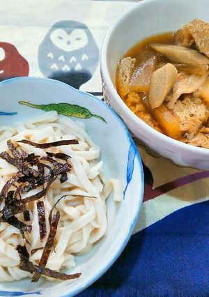 低糖質手打ちうどんを使った糧うどん-レシピのメイン写真