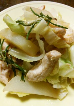 鶏胸とポテトとキャベツの塩レモン炒め-レシピのメイン写真