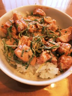 お手軽!唐揚げ丼!うまソースがけ♡-レシピのメイン写真