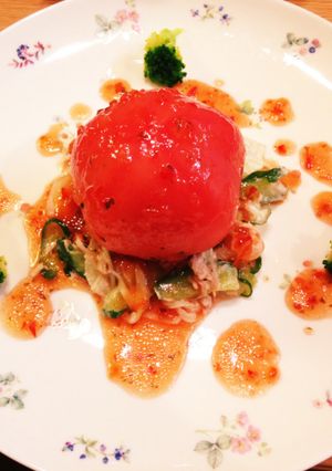 でっかトマト丸ごとサラダ-レシピのメイン写真