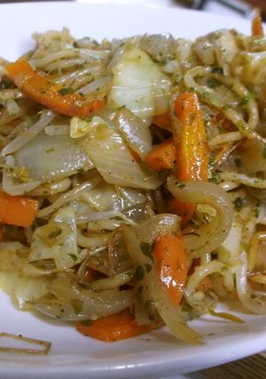 プレートで野菜たっぷり焼きそば☆-レシピのメイン写真