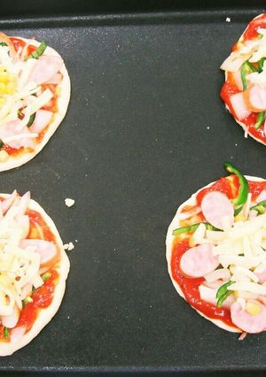 ホットプレートでピザ-レシピのメイン写真