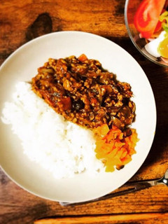 簡単!フライパンで美味しいキーマカレー!-レシピのメイン写真