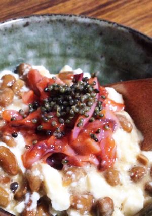 何でものっけて簡単ヘルシー♪ふわふわ納豆-レシピのメイン写真