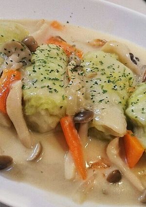 簡単！ロールキャベツのクリーム煮-レシピのメイン写真