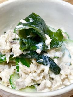 キュウリとワカメ☆ツナの和え物-レシピのメイン写真