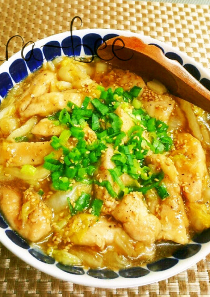 ご飯にかけたい!鶏むね肉と白菜のとろみ煮-レシピのメイン写真