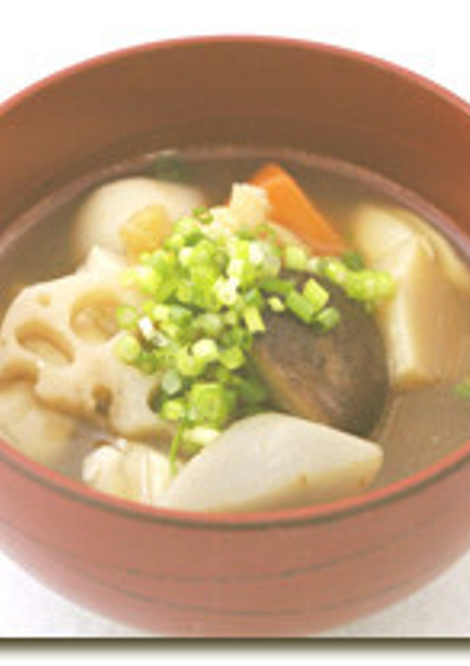 ほくほくの食感♪3種の根菜と里芋のみそ汁-レシピのメイン写真