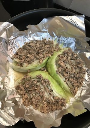 キャベツと鯖缶のオイル蒸し焼き☆-レシピのメイン写真