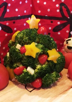 クリスマスツリーポテトサラダ☆-レシピのメイン写真
