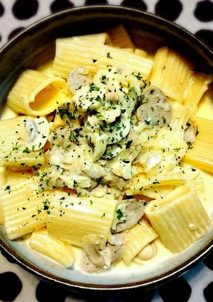 絶品✨サルシッシャのクリームソースパスタ-レシピのメイン写真