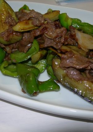 牛肉とピーマンとナスの炒め物☆-レシピのメイン写真
