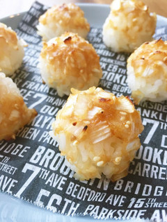 お弁当にも!ひとくちネギ味噌焼きおにぎり-レシピのメイン写真