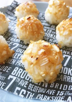 お弁当にも！ひとくちネギ味噌焼きおにぎり-レシピのメイン写真
