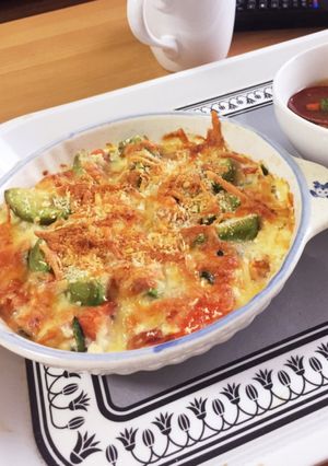 ヘルシー満足！豆腐で簡単ドリア！-レシピのメイン写真