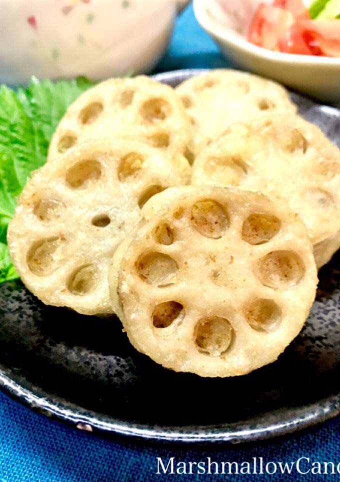 簡単！しっかりお味の蓮根の挟み揚げ♡-レシピのメイン写真
