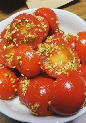 トマトのごま和え-レシピのメイン写真