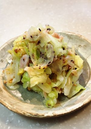 3分で出来る!キャベツナごまゆかり和え-レシピのメイン写真