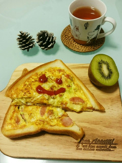 誰でも簡単 がくぶちチーズトースト-レシピのメイン写真