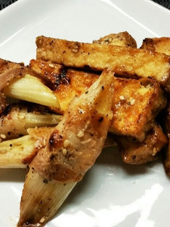 ネギ肉巻きと厚揚げの塩ダレ焼き-レシピのメイン写真