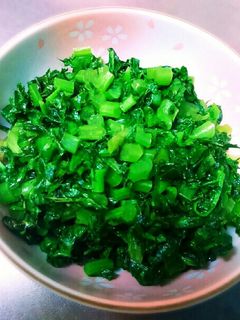 捨てないで!大根の葉っぱの醤油炒め-レシピのメイン写真
