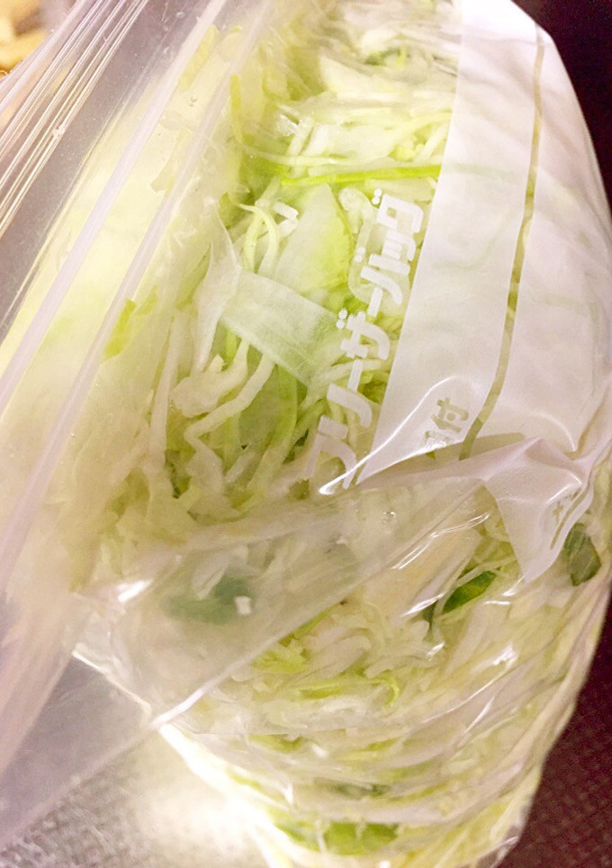 千切りキャベツの保存の仕方-レシピのメイン写真