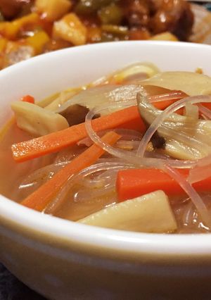 かんたん残り物中華風スープ-レシピのメイン写真
