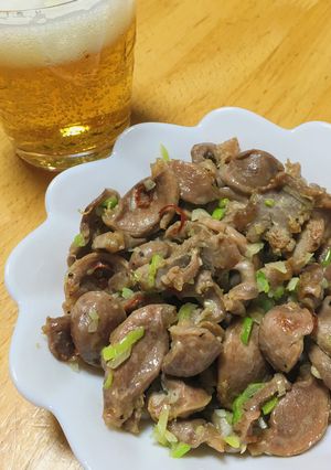 下処理不要にんにく香るおつまみ砂肝-レシピのメイン写真