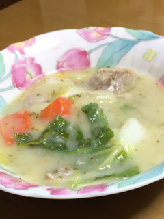 白菜と鶏肉のクリームシチュー-レシピのメイン写真