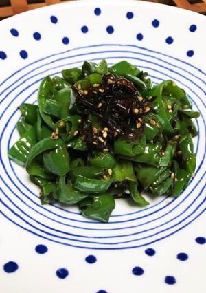 パパッと簡単！ピーマンと塩昆布の常備菜-レシピのメイン写真