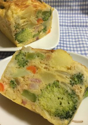 どっちゃり野菜のヘルシーなケークサレ-レシピのメイン写真