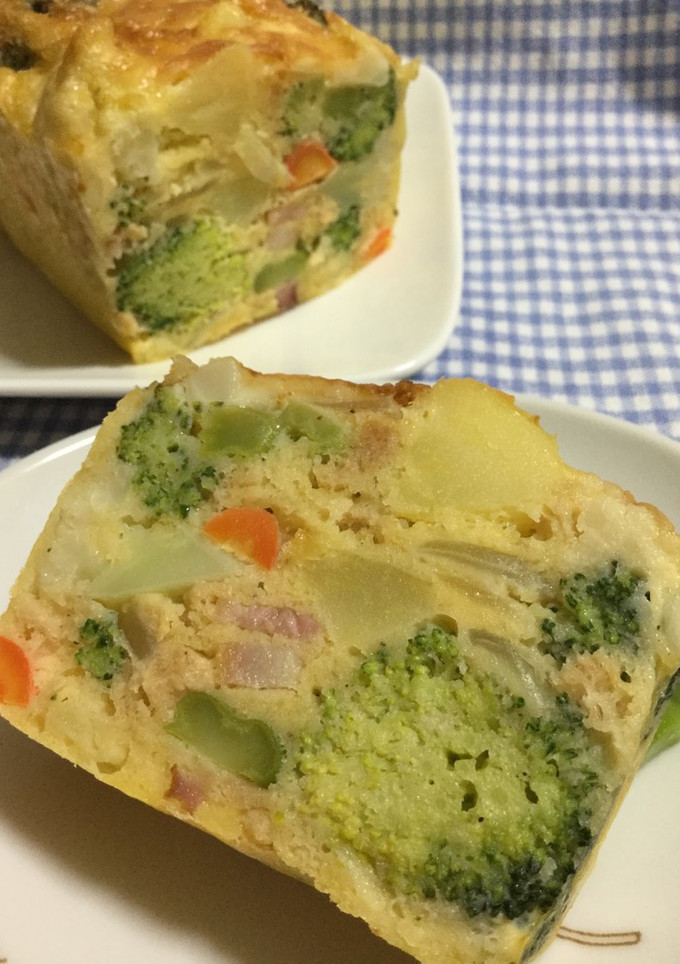 どっちゃり野菜のヘルシーなケークサレ-レシピのメイン写真