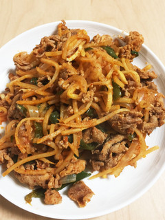 ビバ適当!野菜&豚肉のレッドカレー炒め-レシピのメイン写真