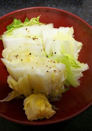 電子レンジで簡単!白菜の中華スープ蒸し-レシピのメイン写真