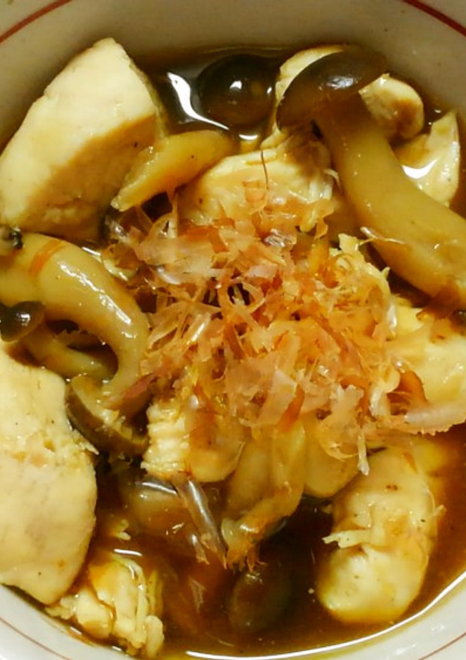 簡単あと一品！鶏ささみと しめじの和風煮-レシピのメイン写真