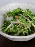 水菜もやし納豆のみそ甘酒柚子こしょう和え