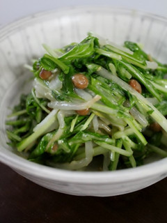 水菜もやし納豆のみそ甘酒柚子こしょう和え-レシピのメイン写真