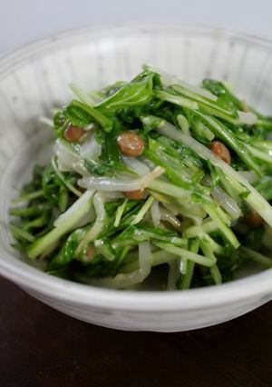 水菜もやし納豆のみそ甘酒柚子こしょう和え-レシピのメイン写真