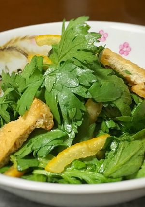 生春菊のゆず和え☆冬至おつまみに-レシピのメイン写真