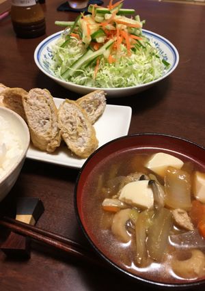お揚げと鳥ひき肉ロール-レシピのメイン写真