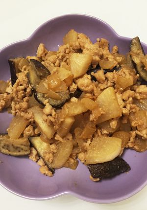 ナスと大根の味噌炒め-レシピのメイン写真