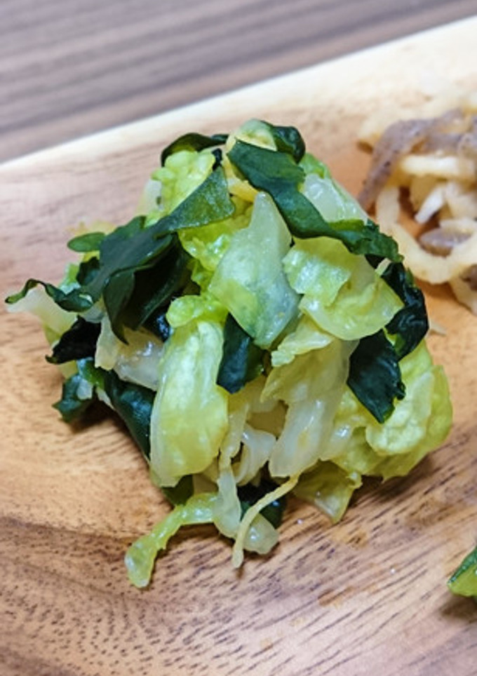 白菜の作り置き５白菜と海藻の柚子胡椒和え-レシピのメイン写真