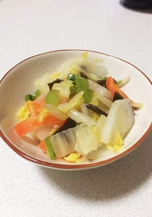 昆布で美味しい！白菜と大根の浅漬け-レシピのメイン写真