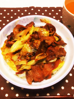 豚キャベツ丼-レシピのメイン写真