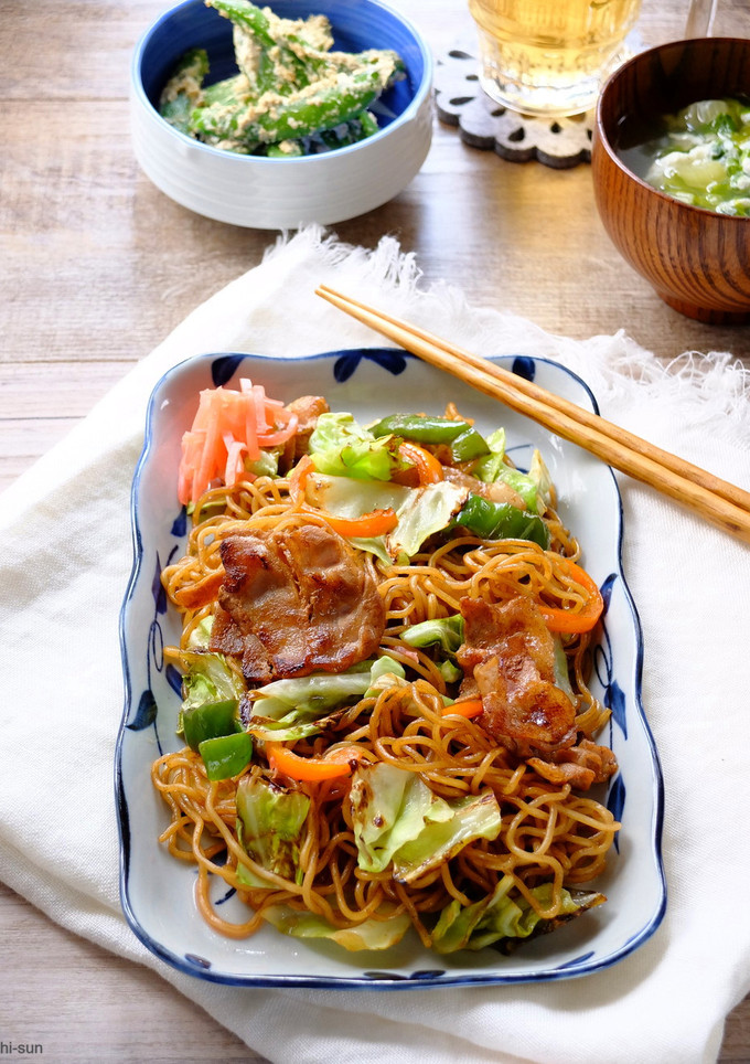 縁日風☆焦がさずの焦がしソース焼きそば！-レシピのメイン写真